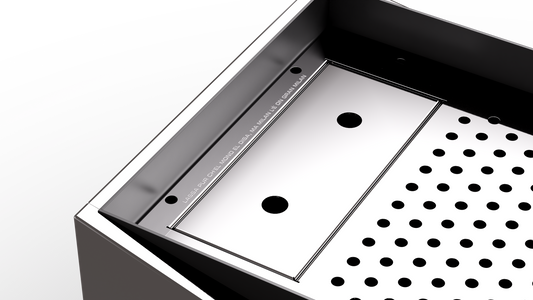 Rocket Espresso machine Rocket Giotto Close Up cup tray