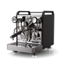 rocket espresso mozzafiato r fast black chrome espresso machine side shot FREKKO coffee